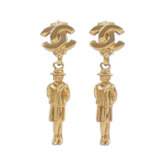 CHANEL Authentic Gold Earrings